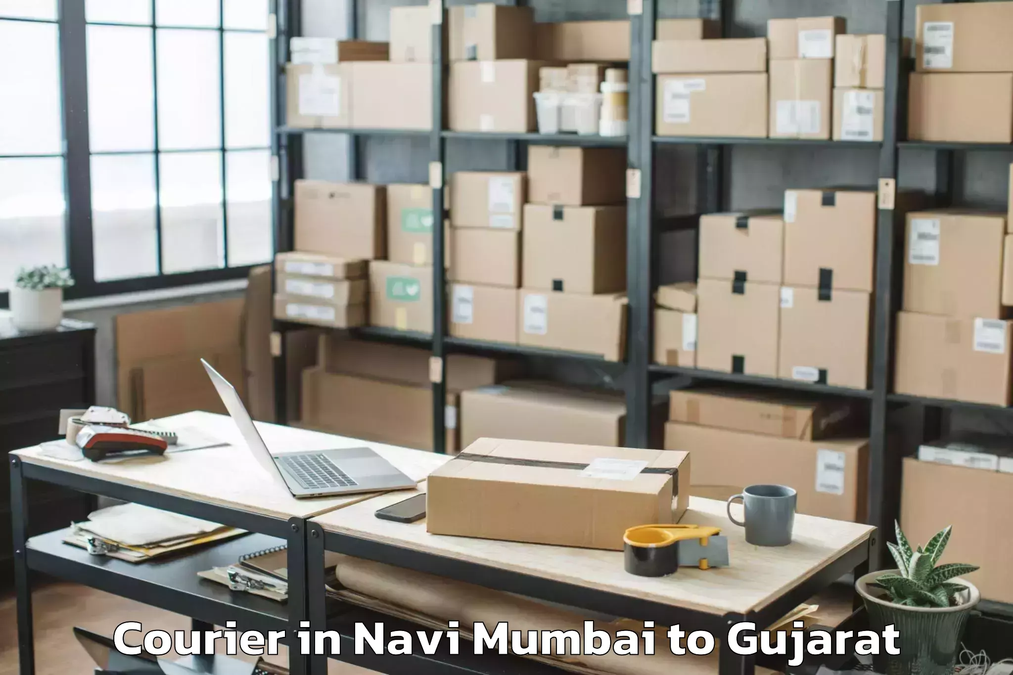 Professional Navi Mumbai to Kheda Courier